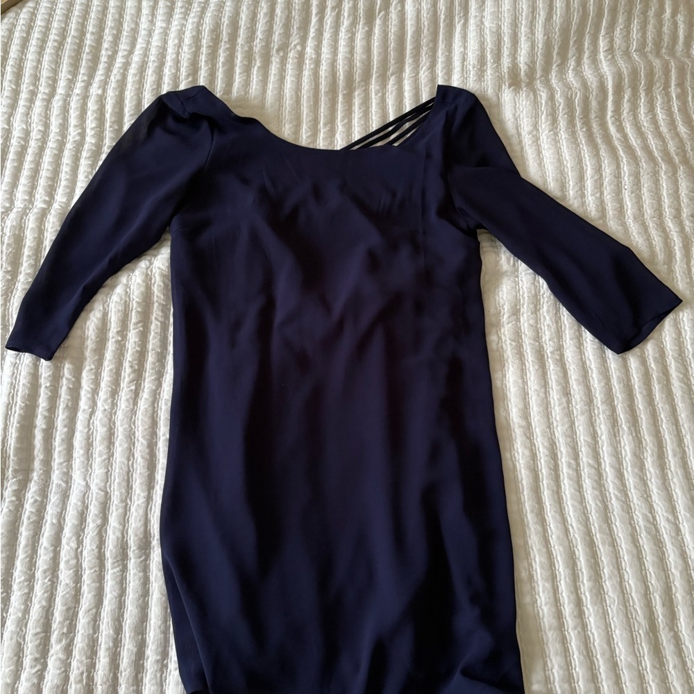 Elegant Navy Blue Women's Dress